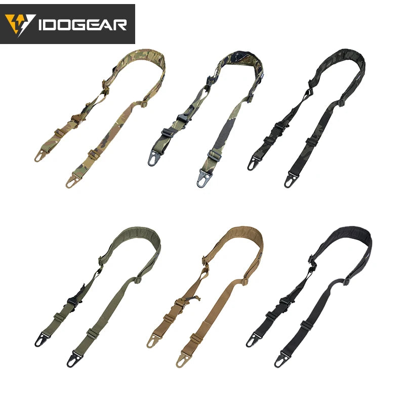 IDOGEAR Tactical R-ifle Slingster 2 Pontos Caça Quick Pull Ranger Verde 3428