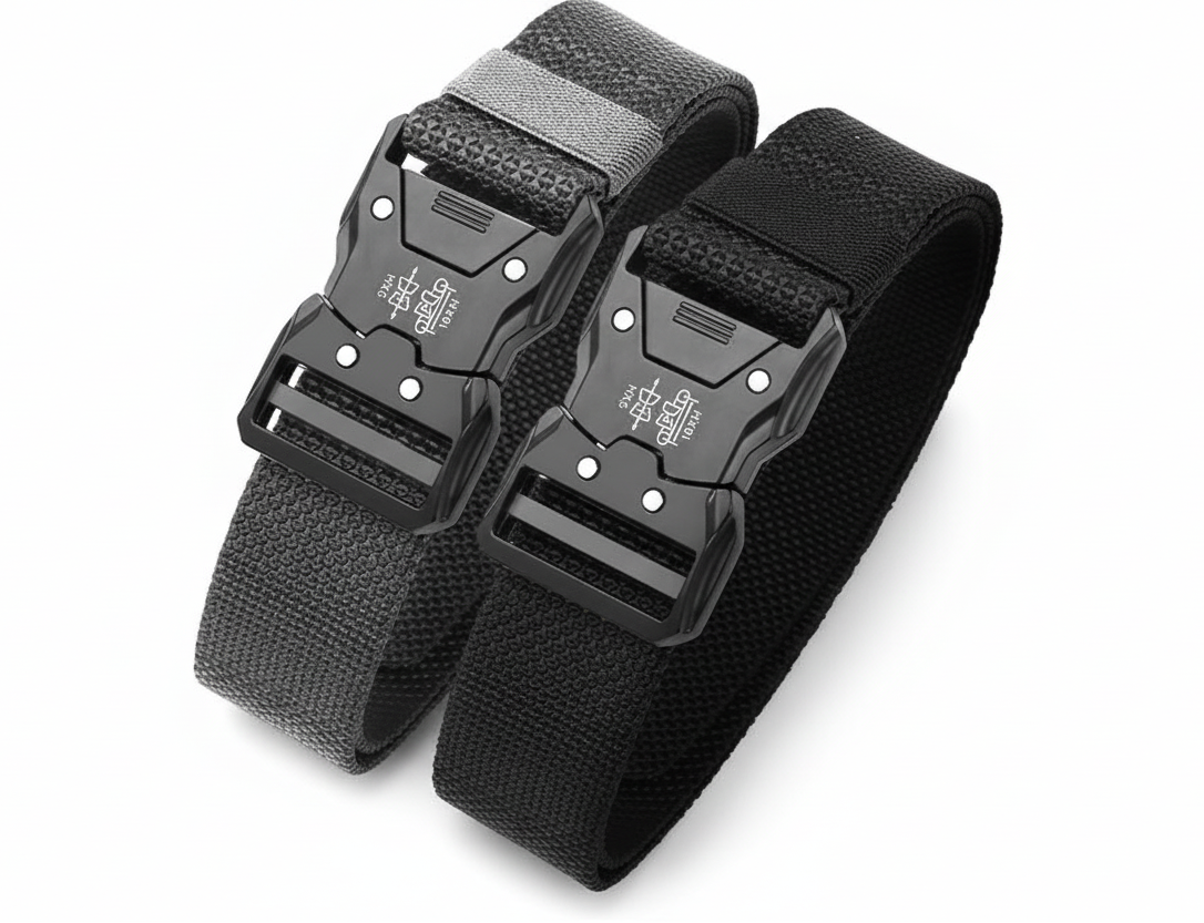 Kit 2 Cintos Tático Militar Reforçado com Fivela Automática
