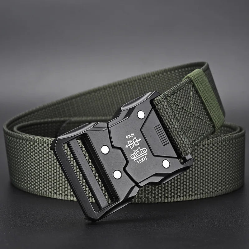 Kit 2 Cintos Tático Militar Reforçado com Fivela Automática