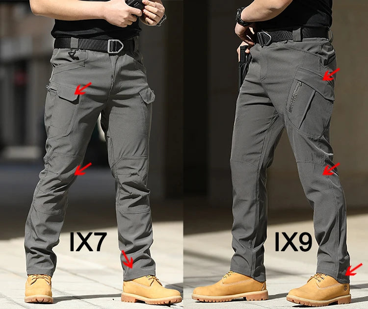 Homens calças de carga de inverno cintura elástica viagem softshell calças de lã à prova dwindproof água à prova de vento térmica quente calças compridas plus size 4xl