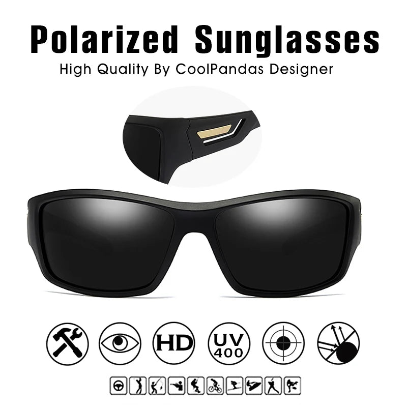 Moda À Prova De Vento Óculos De Sol Polarizados Homens Marca Designer De Viagem Masculino Espelho Óculos De Sol Condução Anti-UV Oculos De Sol Masculino
