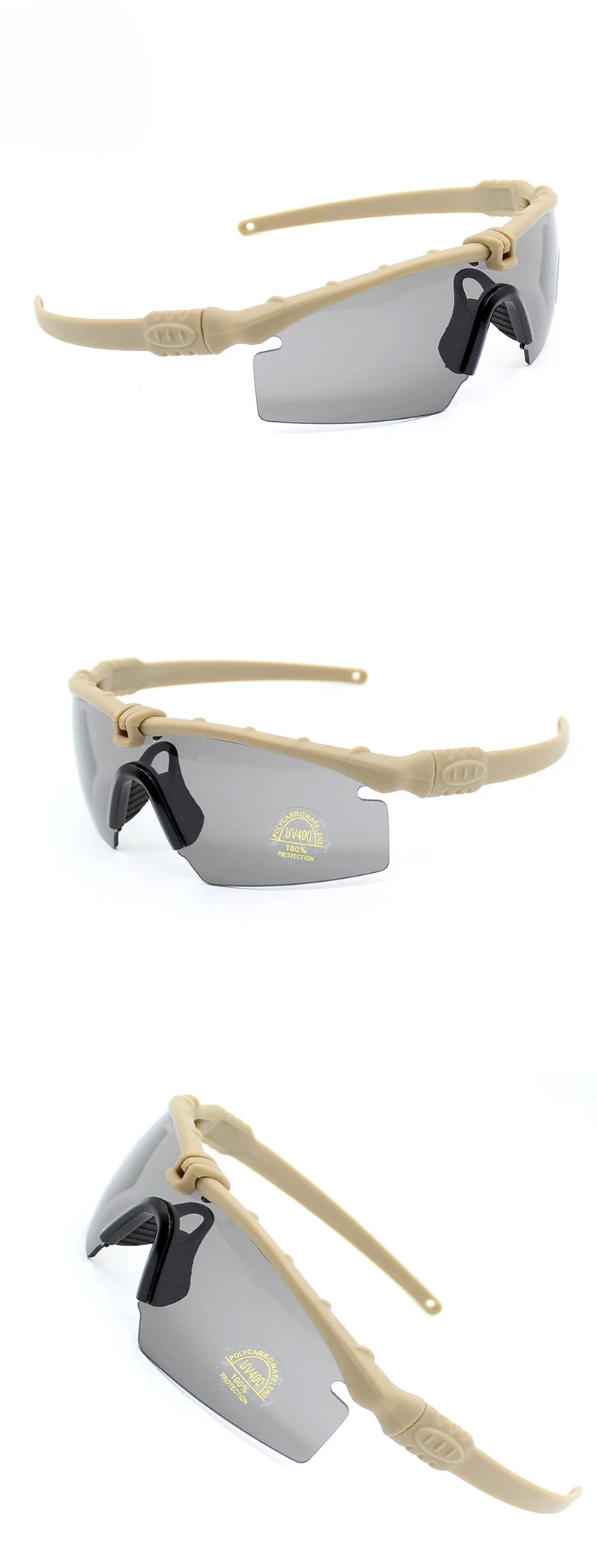 Óculos tático militar ao ar livre uv400 óculos de proteção pistola ar tiro óculos de segurança caça polarizado esportes óculos de sol