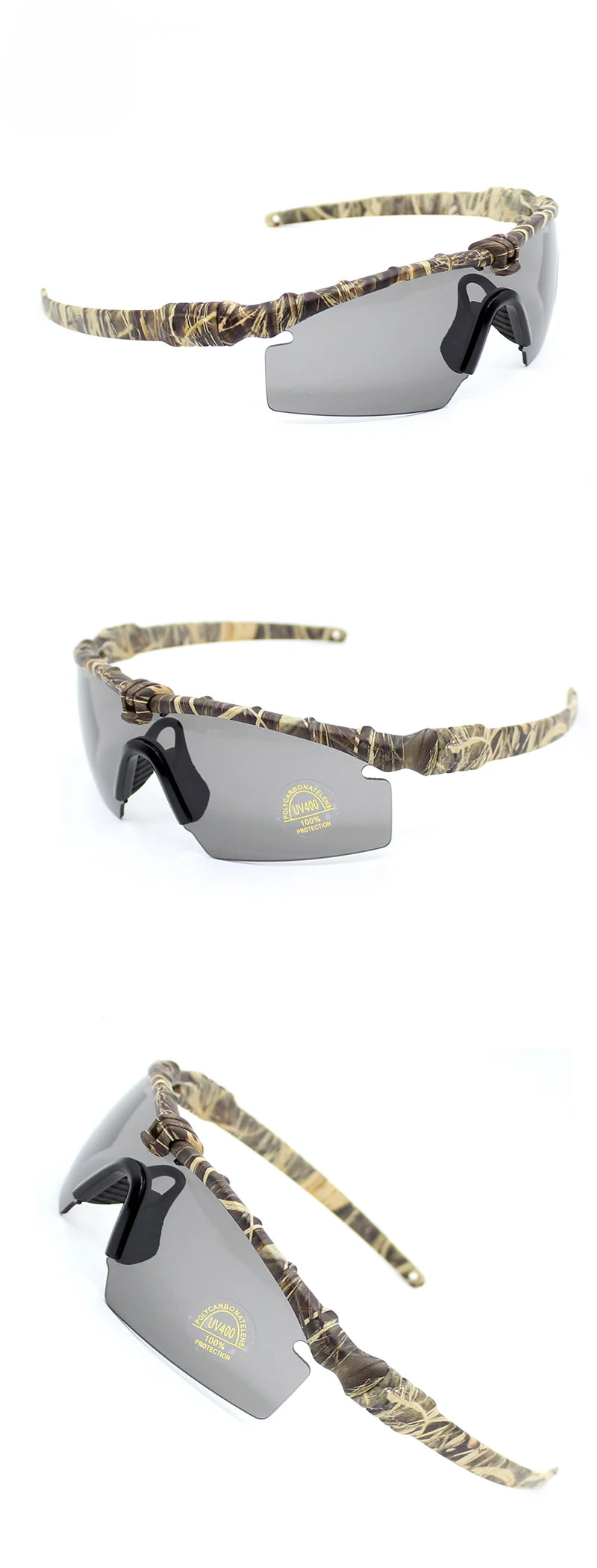 Óculos tático militar ao ar livre uv400 óculos de proteção pistola ar tiro óculos de segurança caça polarizado esportes óculos de sol