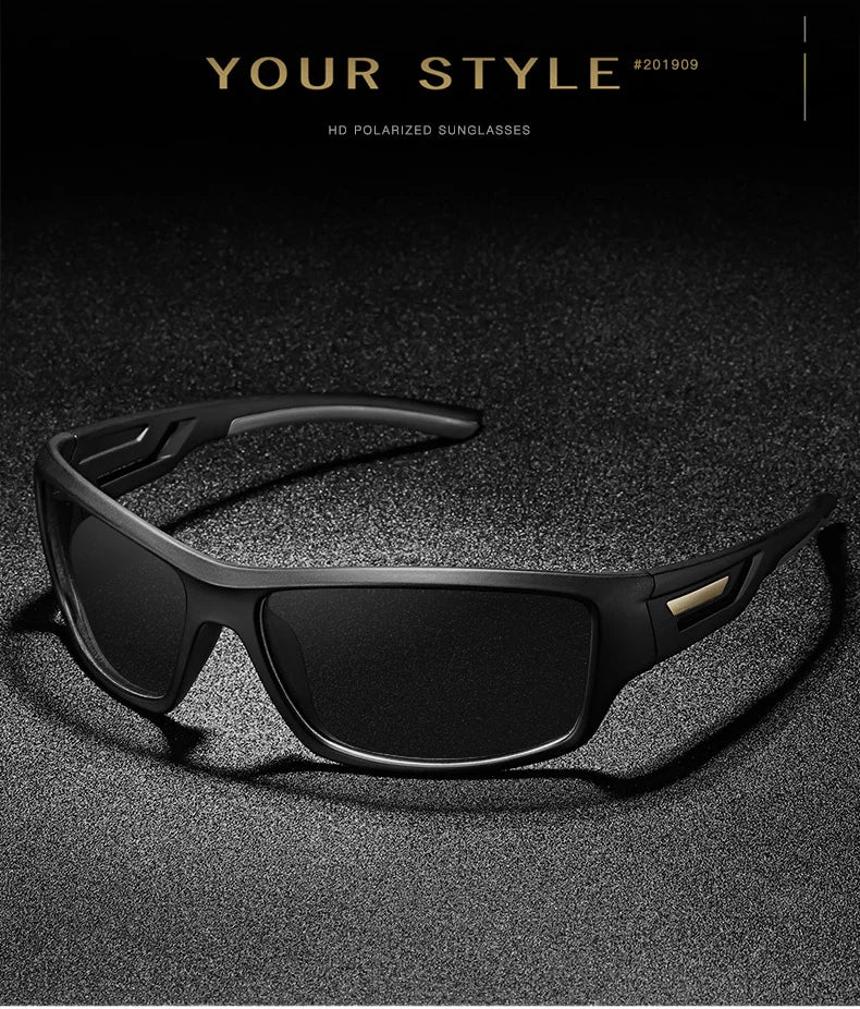 Moda À Prova De Vento Óculos De Sol Polarizados Homens Marca Designer De Viagem Masculino Espelho Óculos De Sol Condução Anti-UV Oculos De Sol Masculino