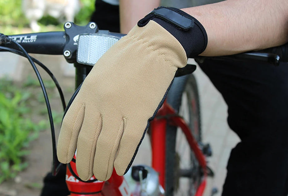 Luvas de pesca verão respirável luvas de equitação ao ar livre homem senhora luz bicicleta antiderrapante luvas dedo cheio sem dedos