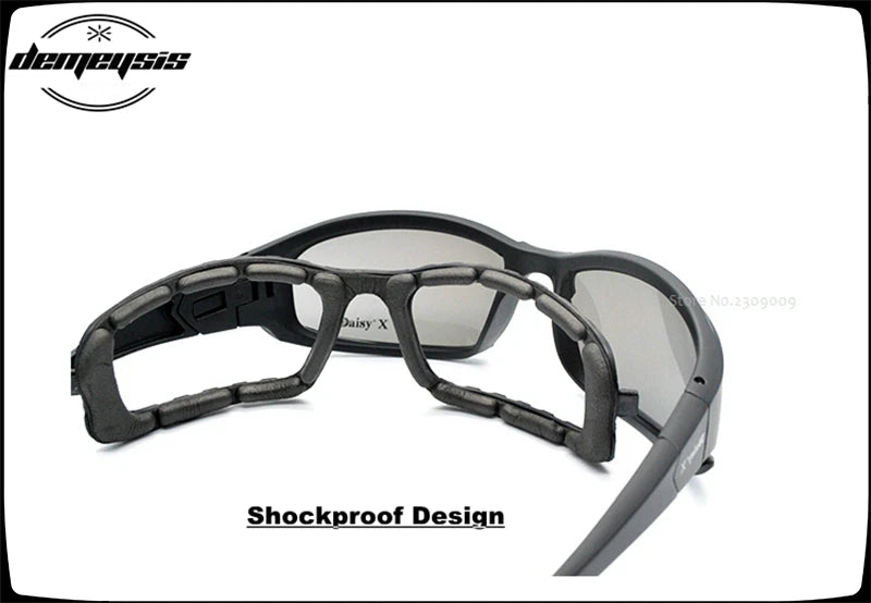 Margarida óculos tático óculos de sol dos homens 4 lente kit masculino jogo de guerra óculos para esporte ao ar livre caminhadas tiro