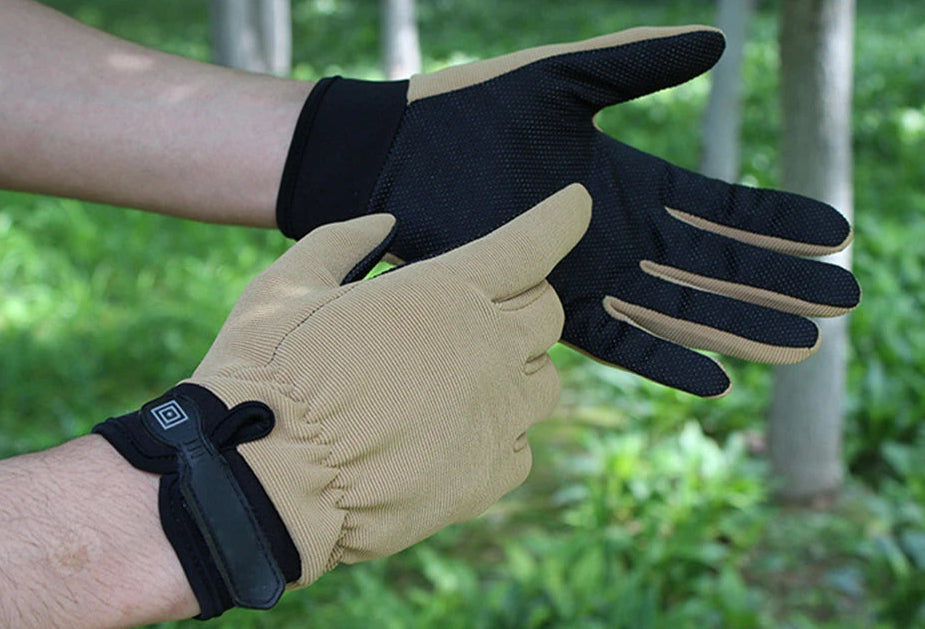 Luvas de pesca verão respirável luvas de equitação ao ar livre homem senhora luz bicicleta antiderrapante luvas dedo cheio sem dedos