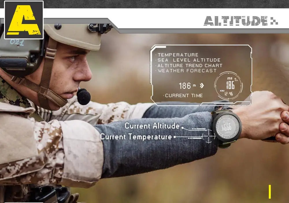 North edge esporte masculino relógio digital horas correndo natação militar do exército relógios altímetro barômetro bússola à prova dwaterproof água 50m