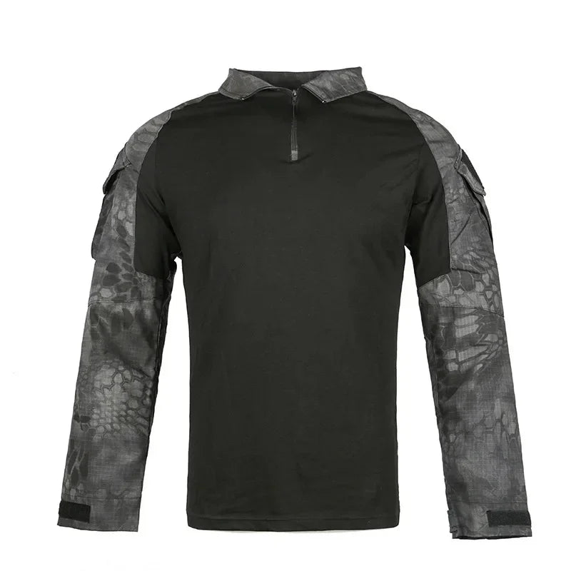 Camuflagem softair uniforme de combate do exército dos eua camisa militar carga cp multicam airsoft paintball algodão roupas táticas 