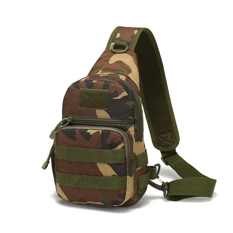 Ao ar livre tático camuflagem chaleira pacote de peito sacos dos homens caminhadas mochila náilon caça pesca molle exército trekking bolsa ombro