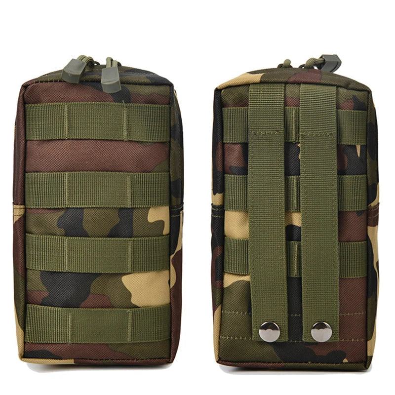 600D Oxford Outdoor Bag EDC Molle Ferramenta Zíper Acessórios de cintura Cinto durável Bolsa de camuflagem Airsoft