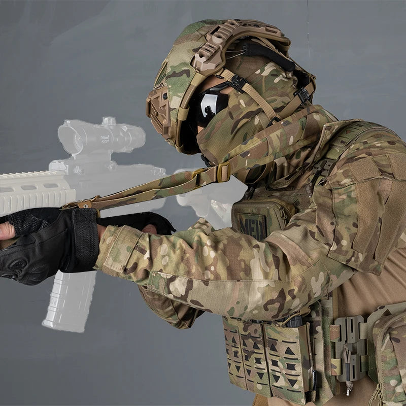 IDOGEAR Tactical R-ifle Slingster 2 Pontos Caça Quick Pull Ranger Verde 3428