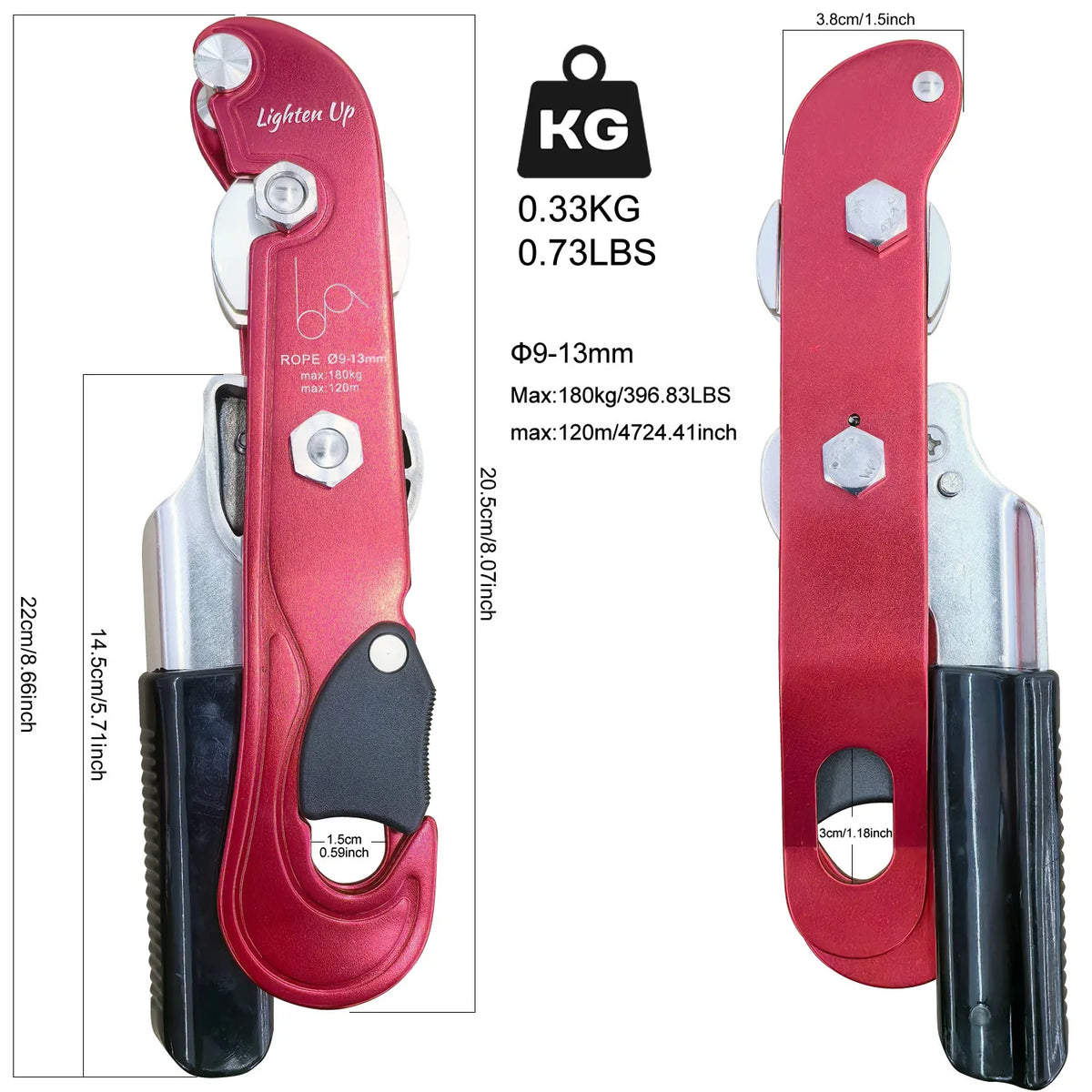 Profissional escalada descida parada lidar com-controle dispositivo de rapel downhill descender freio de rapel