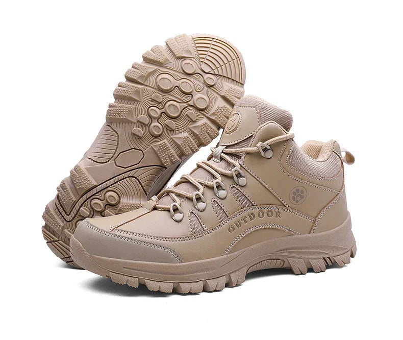 Homens botas táticas de segurança respirável masculino anti-deslizamento bota de caça motocicleta botas do exército deserto escalada caminhadas sapatos tamanho mais