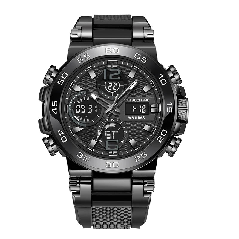 LIGE Digital Men Militar Watch 50m Relógio de pulso à prova d'água LED Relógio de quartzo Relógio esportivo Masculino Relógios grandes Homens Relogios Masculino