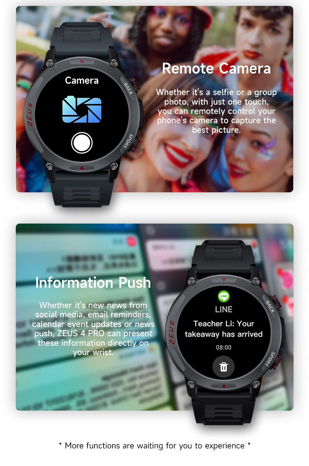 LOKMAT-Zeus 4 Pro Amoled relógio inteligente, tela redonda, BT Calls, Fitness Tracker, Monitor de freqüência cardíaca para telefone inteligente, 1,43