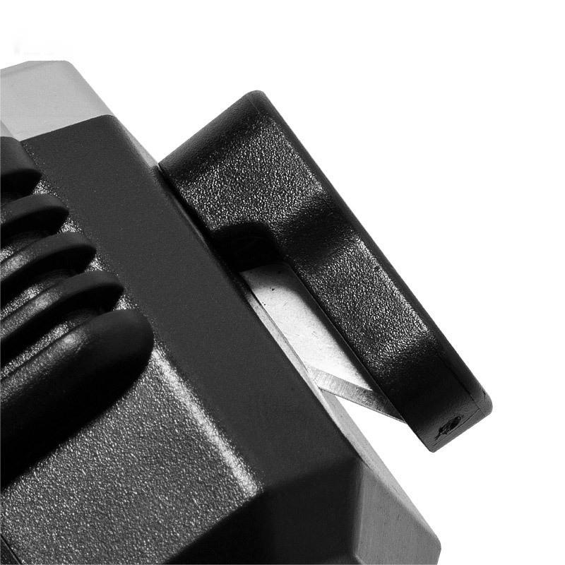 Lanterna Tática 4 em 1 COB USB com Martelo de Segurança