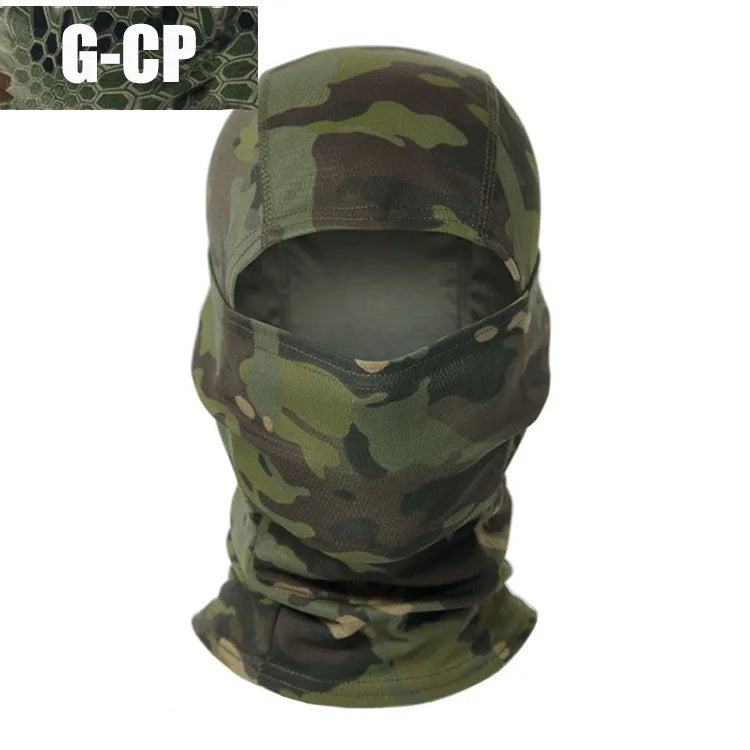 Balaclava Tático Multicam, Máscara Facial Completa, Capa Escudo, Chapéu De Ciclismo E Caça, Cachecol De Camuflagem