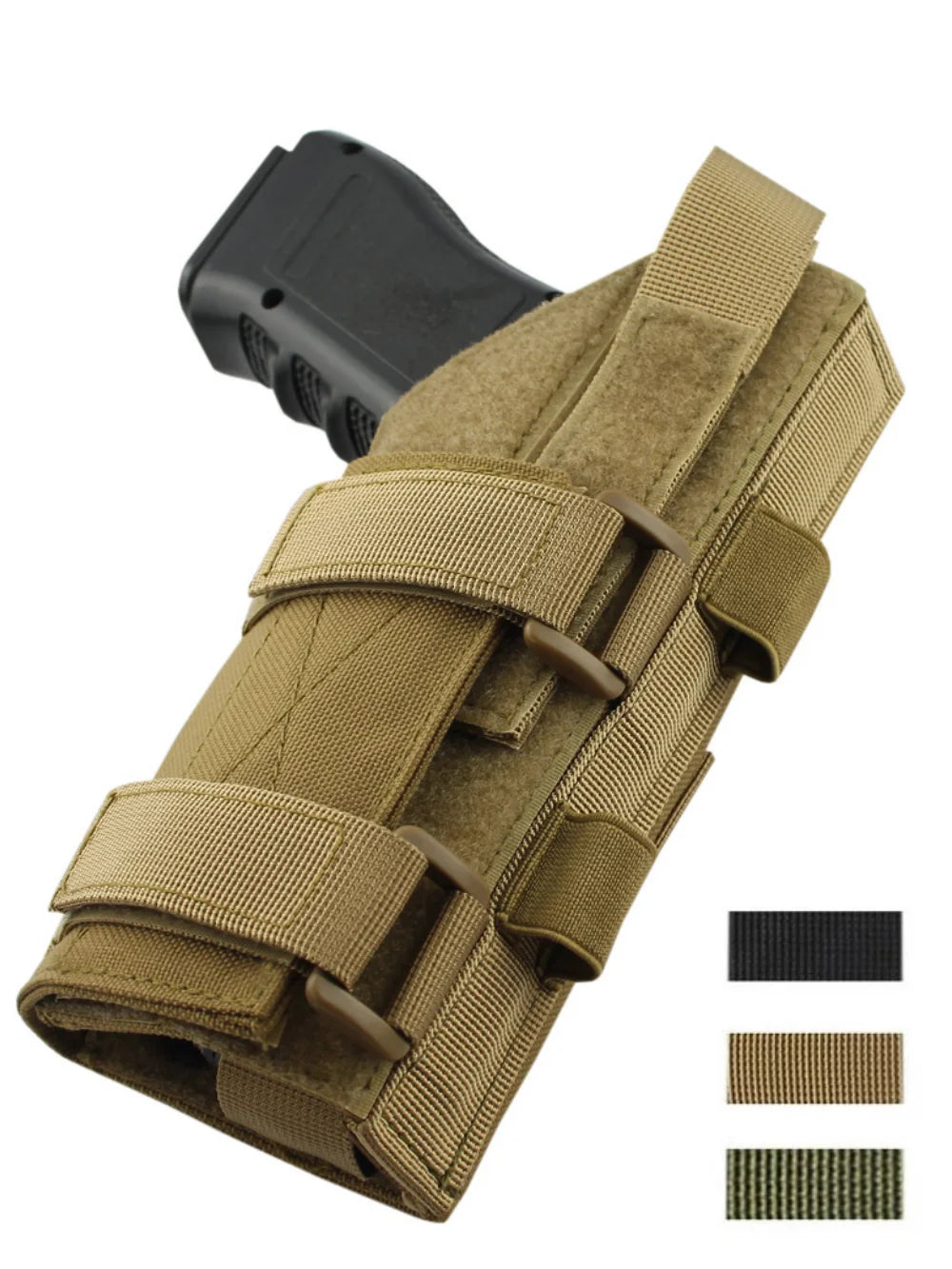 Coldre de arma de caça molle cinto modular coldre de pistola para canhotos m9 1911 glock 17 19 22 23 31 32 34 35