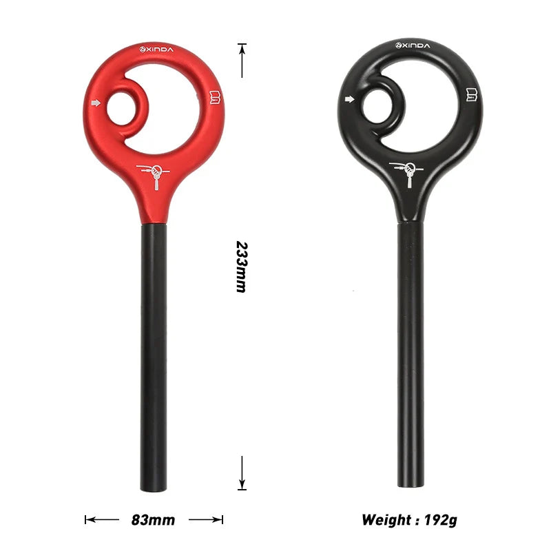 Xinda mosquetão de escalada, 9 formatos, descoberta, figura de alumínio, dispositivo de segurança, rapel, equipamento dobrável para downhill