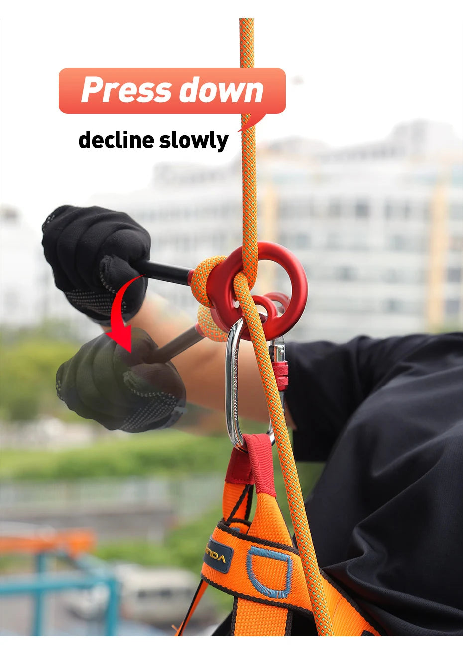 Xinda mosquetão de escalada, 9 formatos, descoberta, figura de alumínio, dispositivo de segurança, rapel, equipamento dobrável para downhill