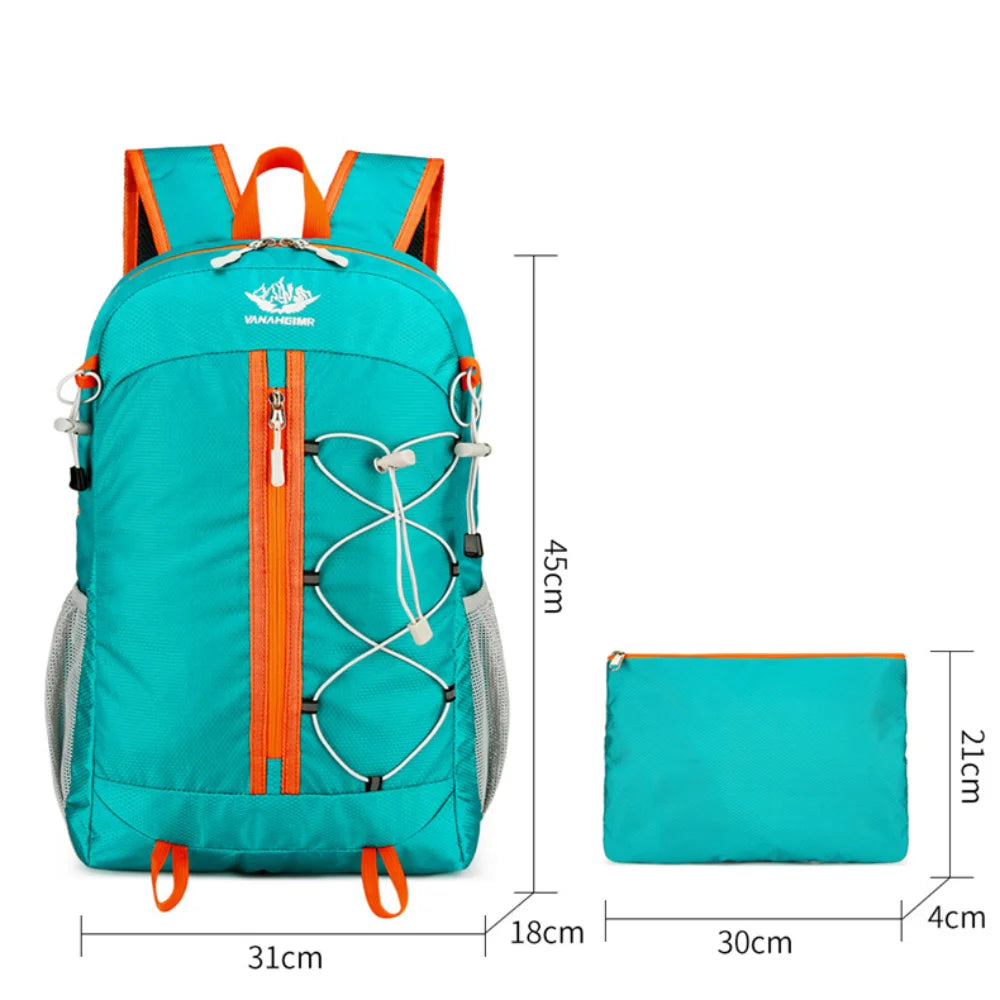 Mochila Dobrável Ultra-Leve Multi-Funcional de Lazer, Saco de Viagem para Montanhismo Masculino, Grande Capacidade