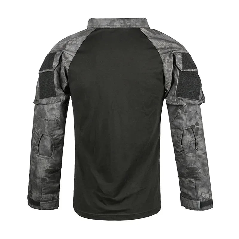 Camuflagem softair uniforme de combate do exército dos eua camisa militar carga cp multicam airsoft paintball algodão roupas táticas 