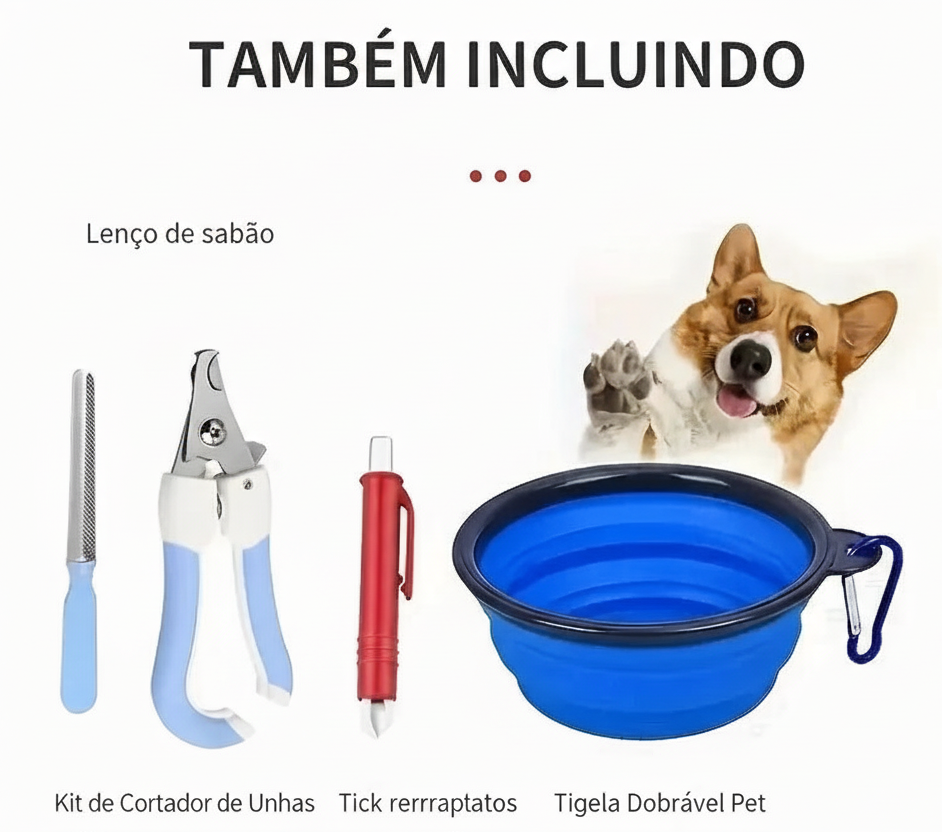 Kit compacto de primeiros socorros para animais de estimação para cães e gatos - suprimentos de emergência, camping e mochilas