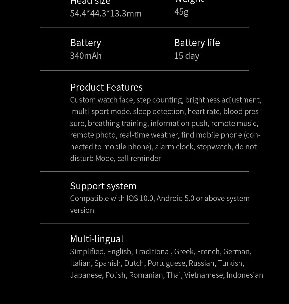 LOKMAT-OCEAN PRO Saúde e Monitoramento Esportivo Relógio Inteligente para Homens, Notificação Inteligente, Compatível com iOS e Android