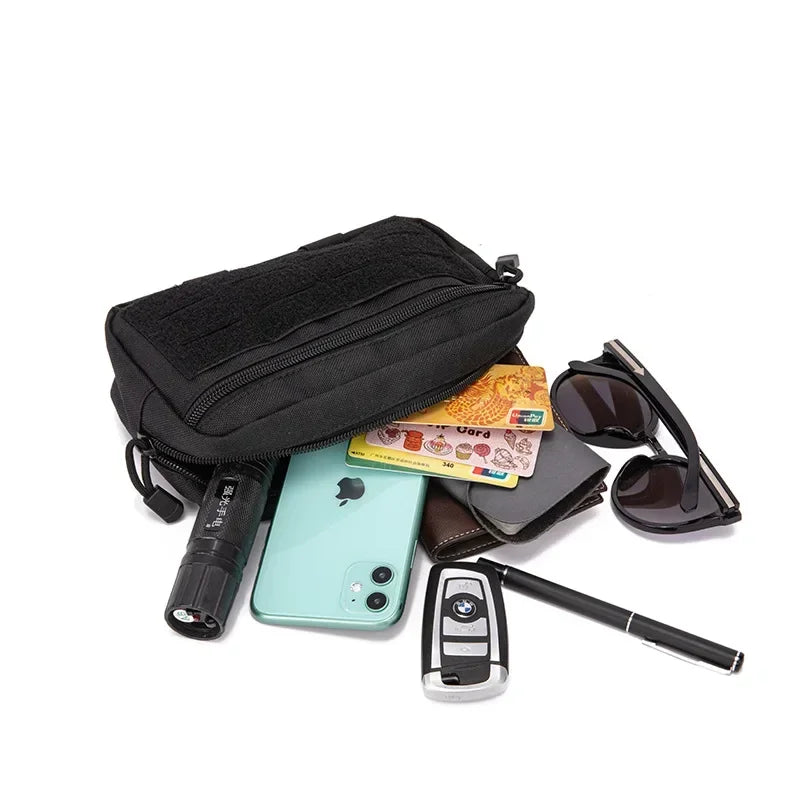 Molle tático edc bolsa kit de primeiros socorros bolsa de telefone celular titular pacote cintura emergência emt ferramenta utilitária malotes sacos caça