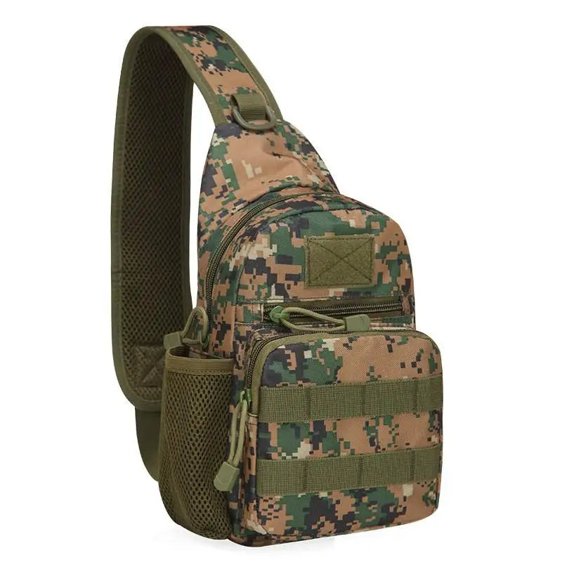 Ao ar livre tático camuflagem chaleira pacote de peito sacos dos homens caminhadas mochila náilon caça pesca molle exército trekking bolsa ombro