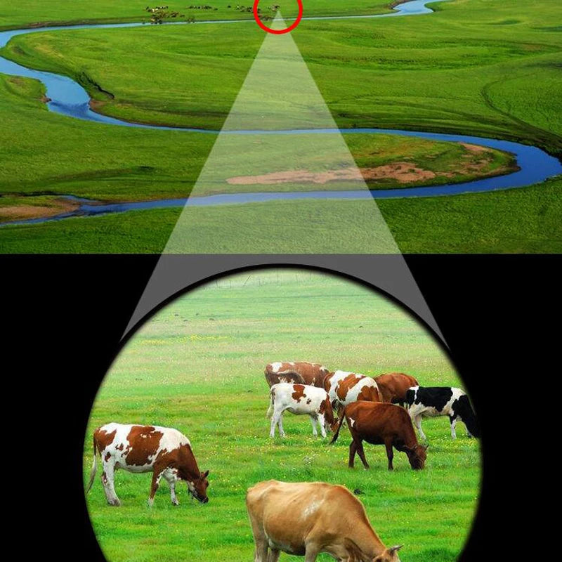 20x25 binóculos profissional hd bolso à prova dwaterproof água acampamento observação telescópio óptico portátil ao ar livre para caça