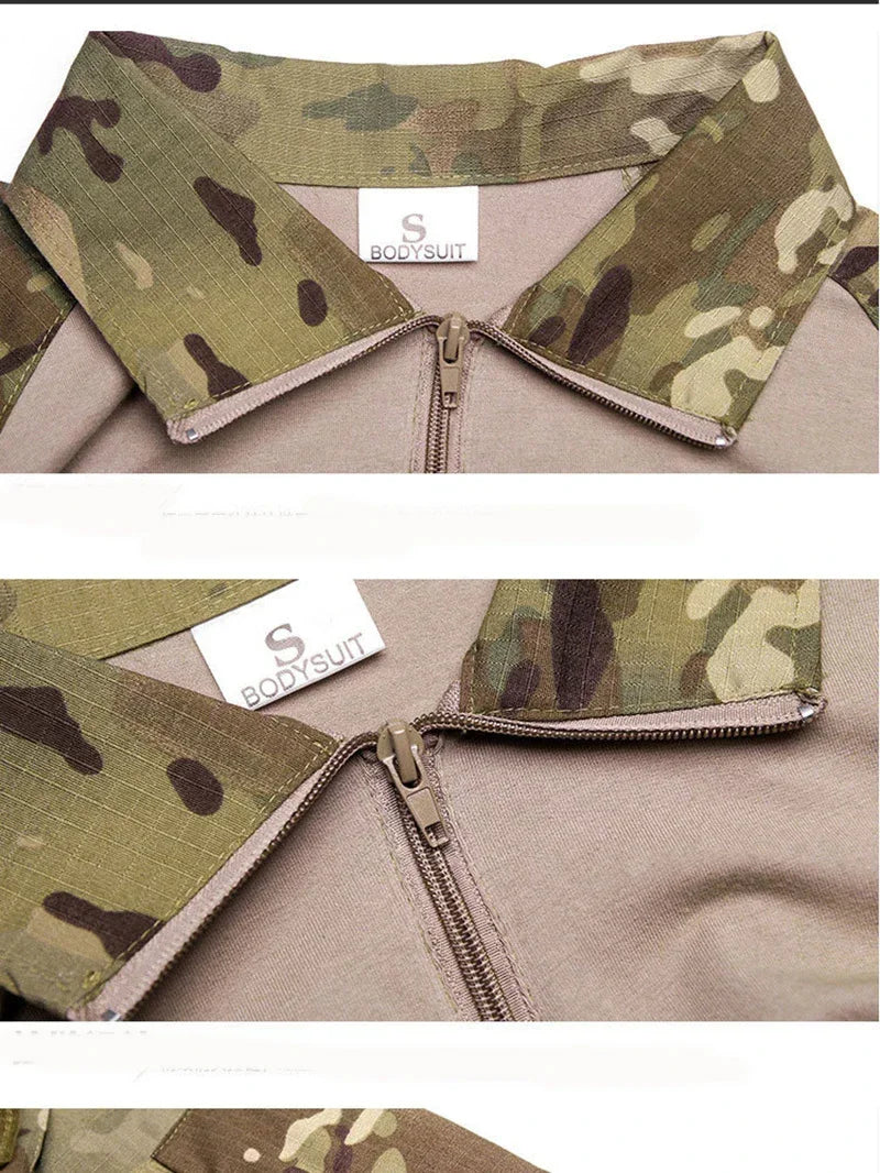 Camuflagem softair uniforme de combate do exército dos eua camisa militar carga cp multicam airsoft paintball algodão roupas táticas 