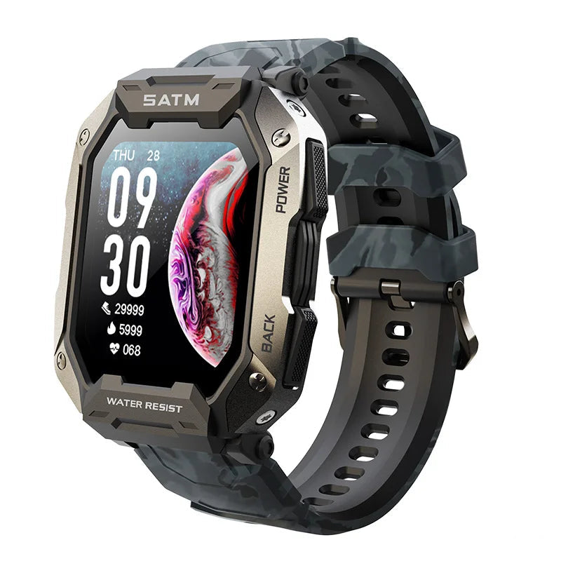 Smartwatch esportivo de natação para homens, IP68 impermeável, fitness, bluetooth, android, ios, profundidade de 50m, novo, 2023
