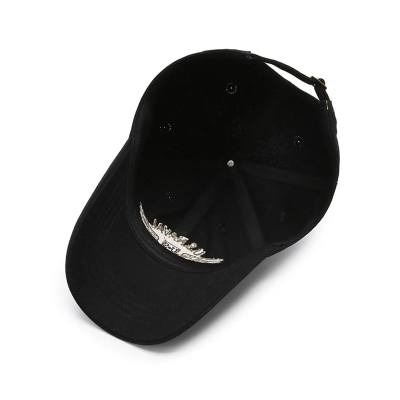 Boné de beisebol camuflado unissex clássico verde escuro chapéu pai respirável ajustável chapéus táticos para mulheres e homens