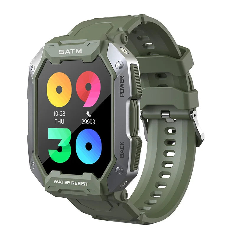 Smartwatch esportivo de natação para homens, IP68 impermeável, fitness, bluetooth, android, ios, profundidade de 50m, novo, 2023