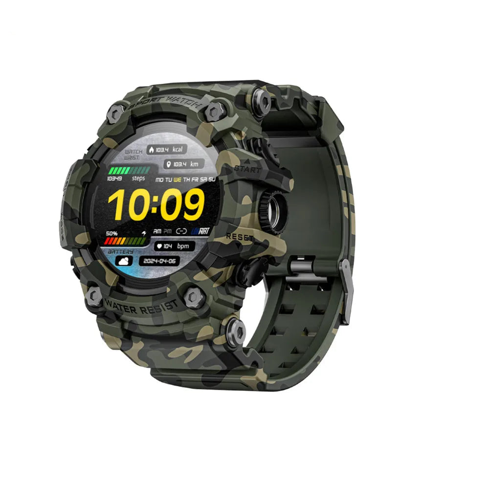 Lokmat ATTACK-GT atualização esporte relógio inteligente à prova dwaterproof água bluetooth chamadas robustos smartwatches lanterna rastreador de fitness para o telefone