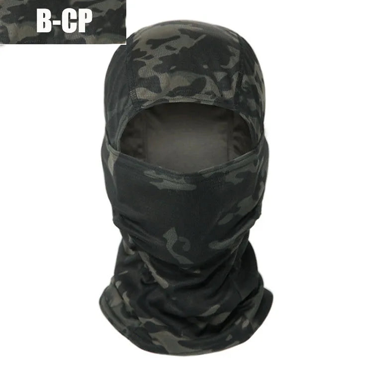 Balaclava Tático Multicam, Máscara Facial Completa, Capa Escudo, Chapéu De Ciclismo E Caça, Cachecol De Camuflagem