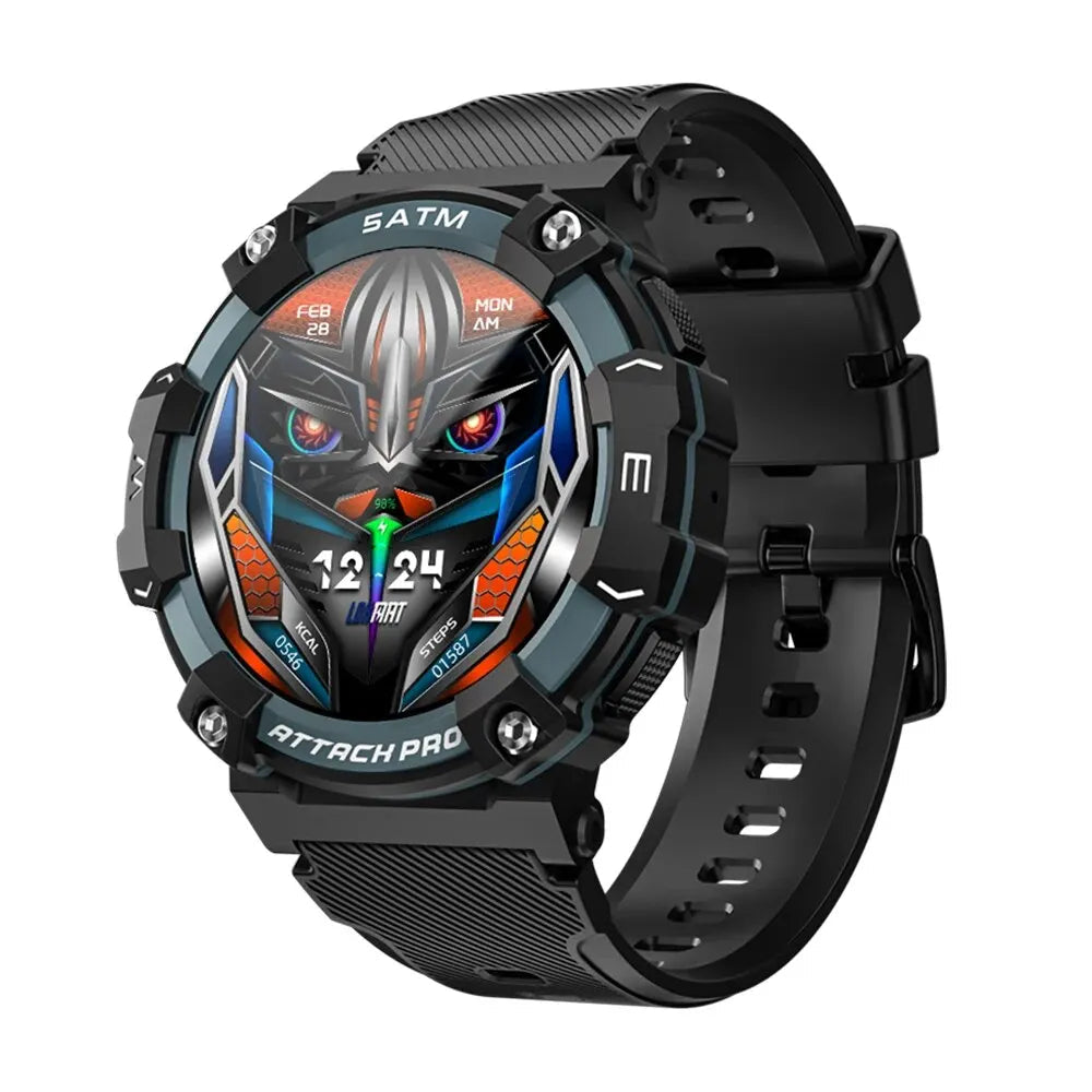 LOKMAT-ATTACK 2 PRO relógios inteligentes para homens e mulheres, fitness, esportes ao ar livre, monitoramento de saúde, compatível com android, ios