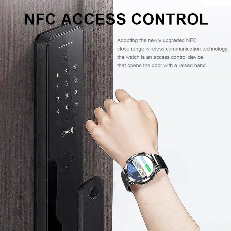 4g rede android relógio inteligente 5mp câmera dupla gps wifi nfc google play app download gratuito rosto desbloquear masculino feminino smartwatch