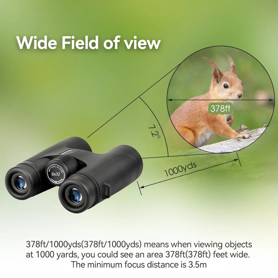 Svbony f9333a/f9333b binóculos 10x42/8x32 telescópio poderoso profissional hd equipamento de acampamento de longo alcance para viagens suv