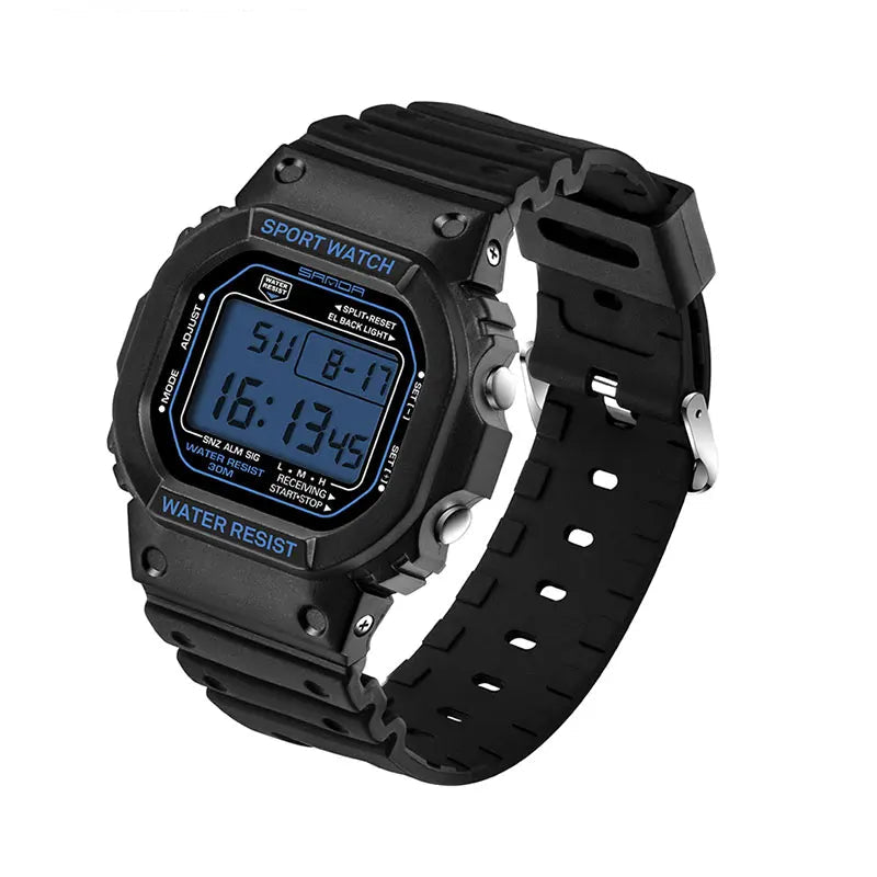 SANDA-G Style Relógio Militar para Homens e Mulheres, Resistente À Água, Relógios Esportivos, Quadrado LED, Relógios de Pulso Digitais, Presente Casal, Moda