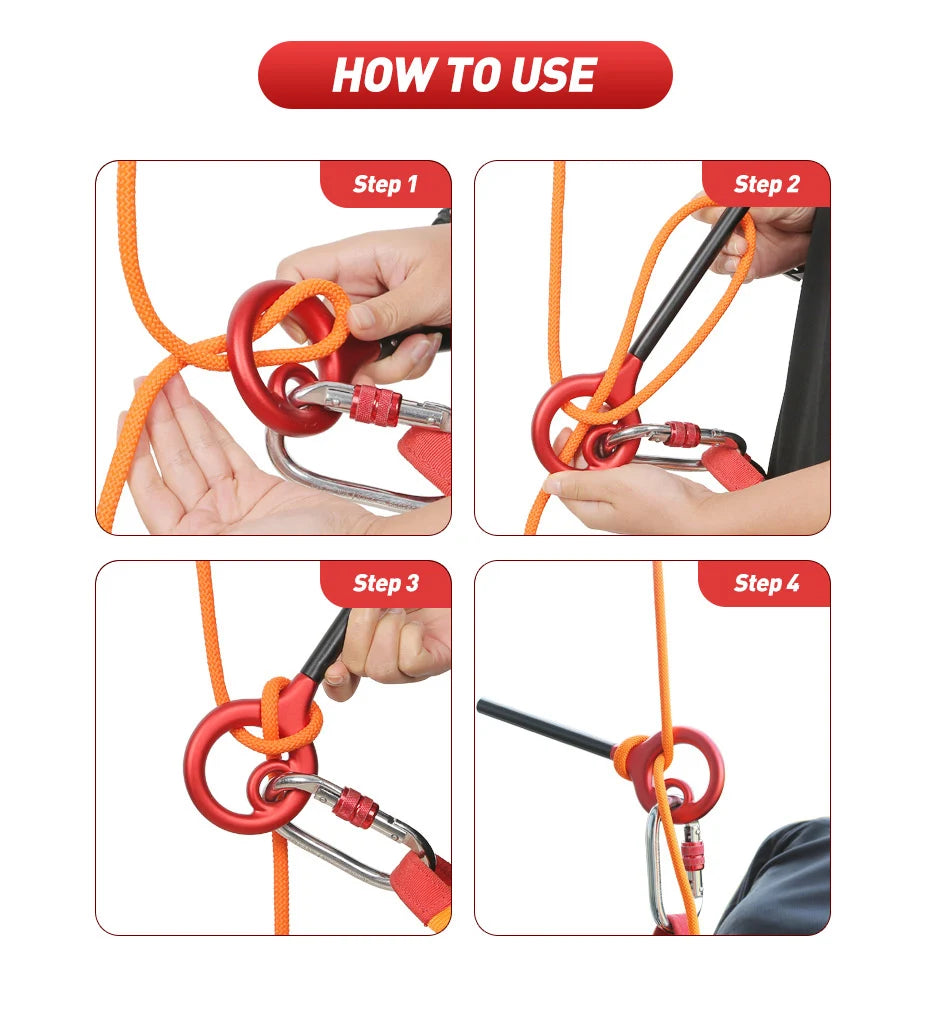 Xinda mosquetão de escalada, 9 formatos, descoberta, figura de alumínio, dispositivo de segurança, rapel, equipamento dobrável para downhill