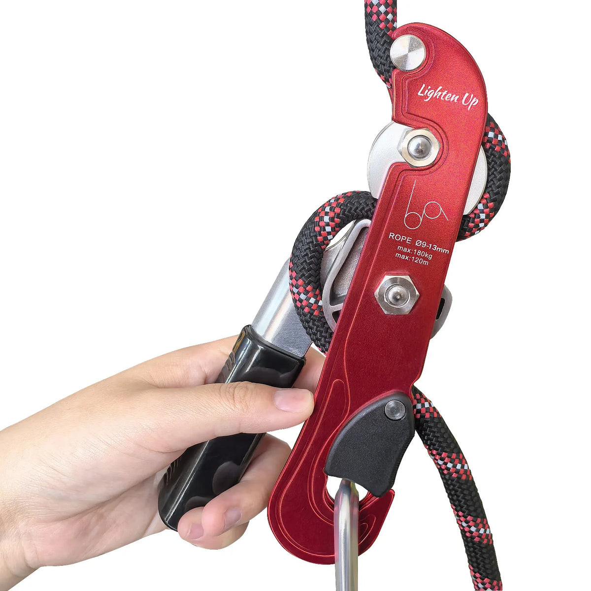 Profissional escalada descida parada lidar com-controle dispositivo de rapel downhill descender freio de rapel