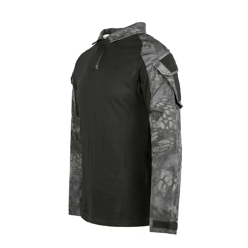 Camuflagem softair uniforme de combate do exército dos eua camisa militar carga cp multicam airsoft paintball algodão roupas táticas 