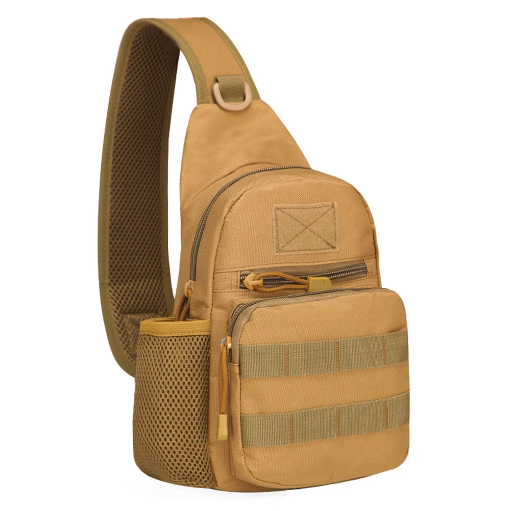 Ao ar livre tático camuflagem chaleira pacote de peito sacos dos homens caminhadas mochila náilon caça pesca molle exército trekking bolsa ombro
