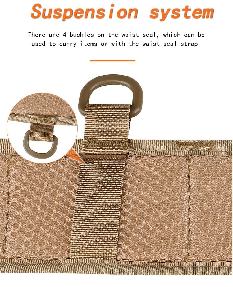 JSJM-Cinto Tático Acolchoado Ajustável para Homens, Trabalho ao Ar Livre, Combate CS, Caça, Paintball, Cintos, Bolso