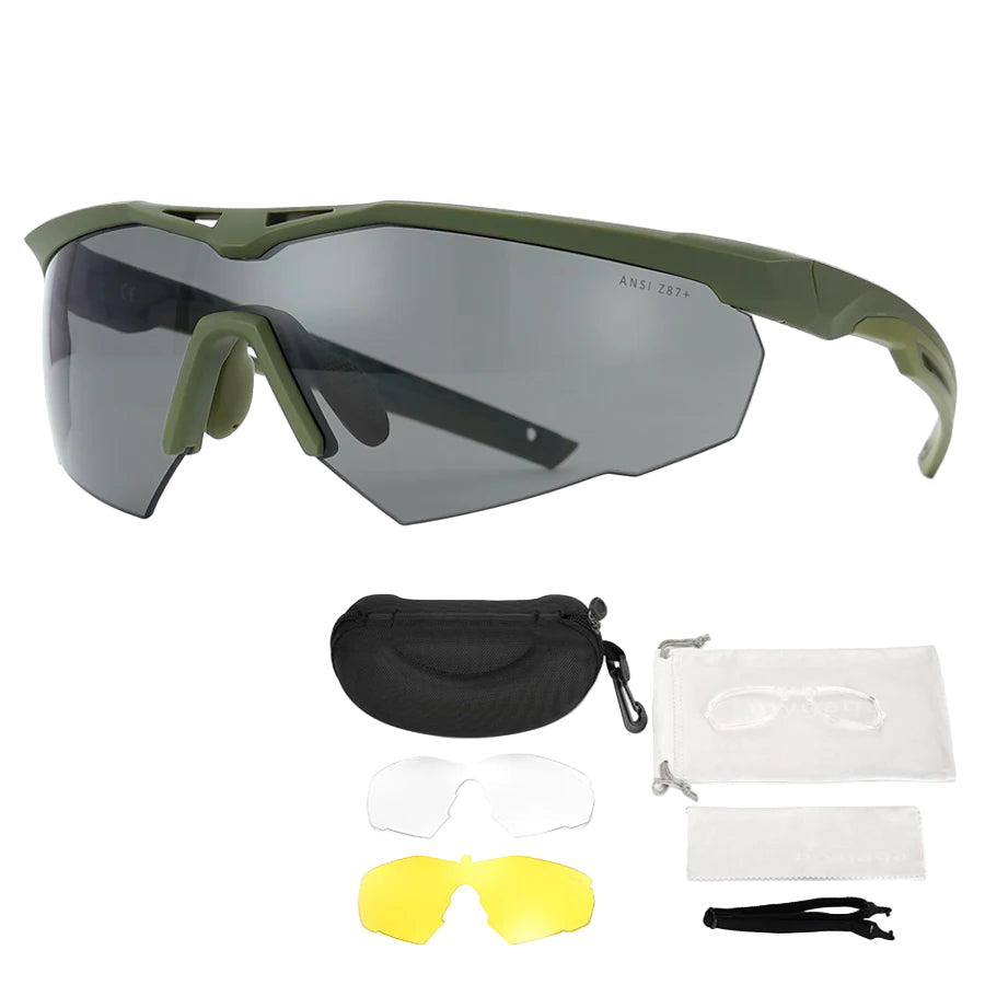 Conjunto de óculos tático à prova de vento, à prova de poeira, cs, militar, tiro, à prova de balas, motocicleta, montanhismo