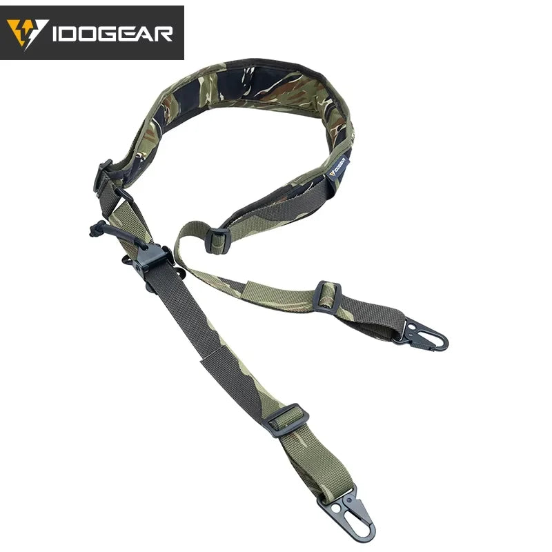 IDOGEAR Tactical R-ifle Slingster 2 Pontos Caça Quick Pull Ranger Verde 3428