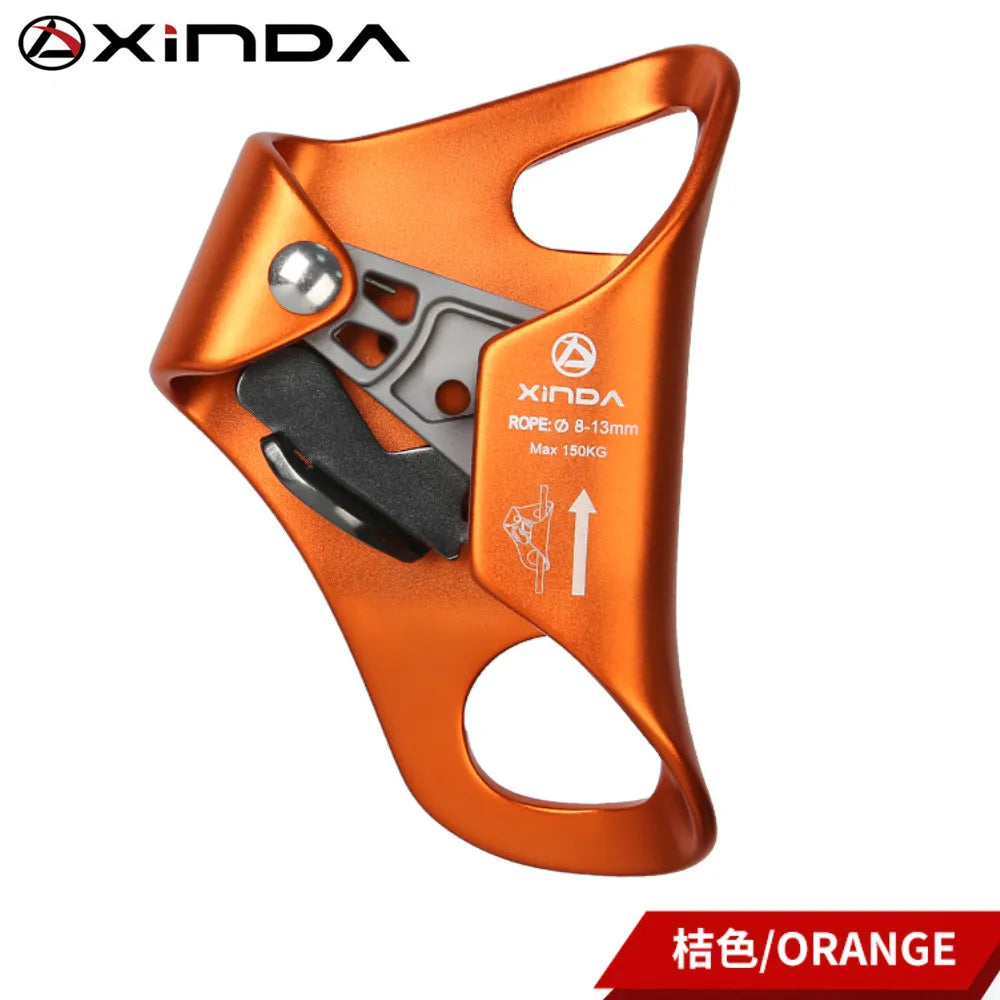Xinda acampamento ao ar livre escalada peito ascendente corda de segurança ascendente anti queda fora sobrevivência corda vertical equipamentos escalada